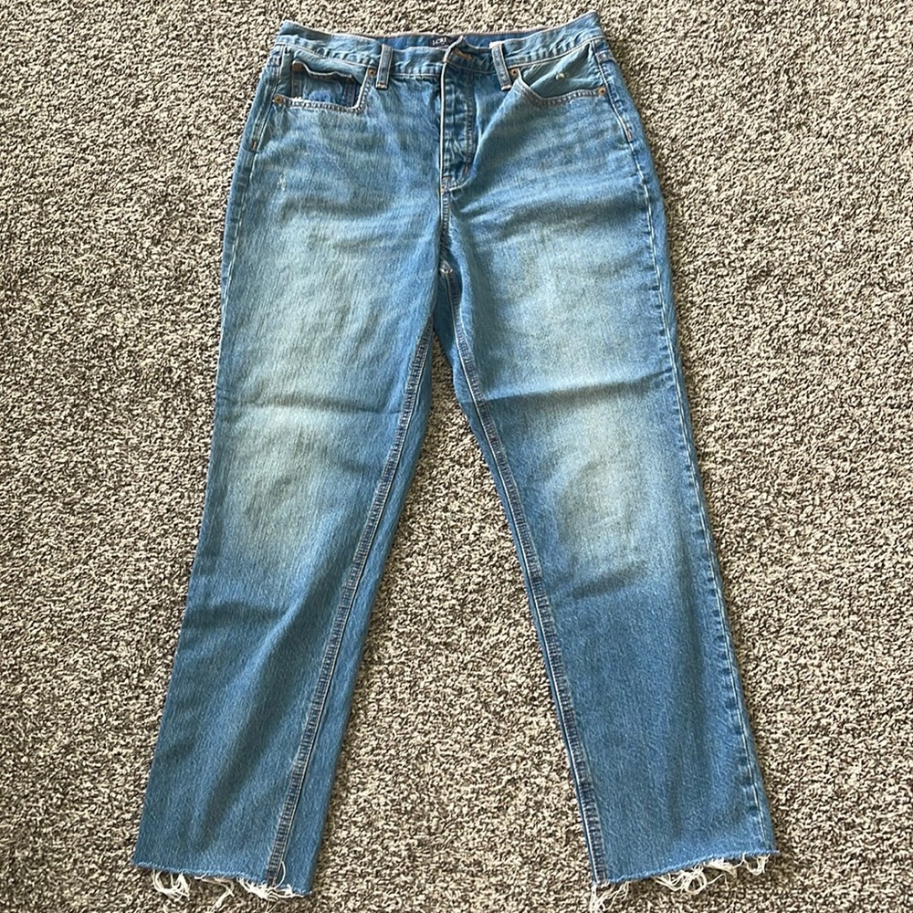 J Crew Womens Straight Leg High-Rise Denim